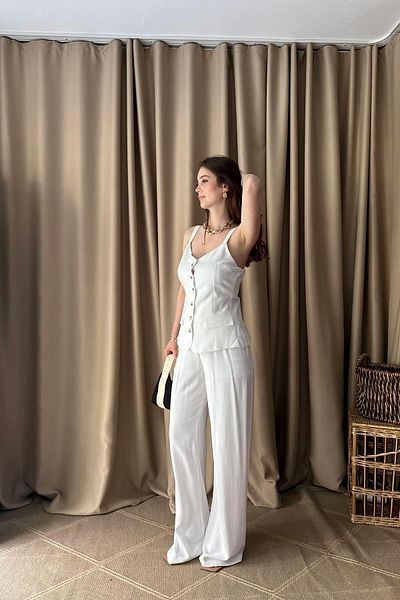lizge giyim Bluz with Hanging Button Detail