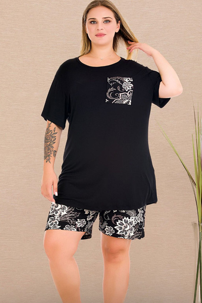 Viselya cu buzunare Set pantaloni scurți mărime mare