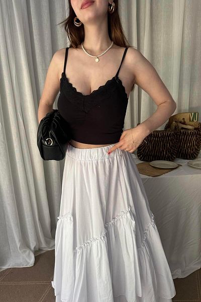 lizge giyim Lace Detail Top