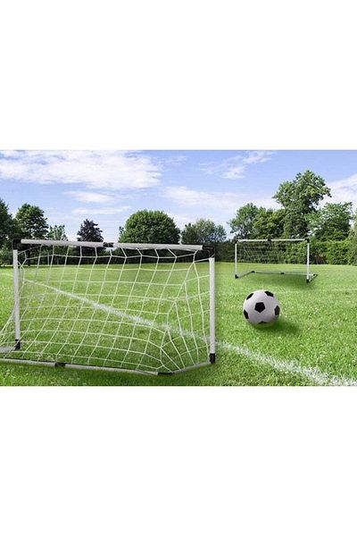 COOYA 4-Piece Portable Mini Soccer Sports,Football Goals Net For Indoor Outdoor Garden Set 92x61x48cm