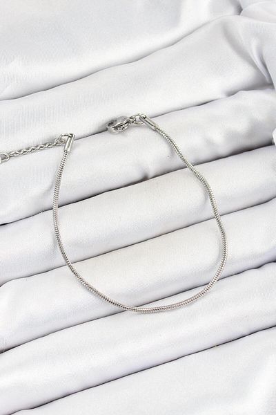 Dazzlecave 316L Stainless Steel Men's Bracelet – Silver Color Snake Chain Model