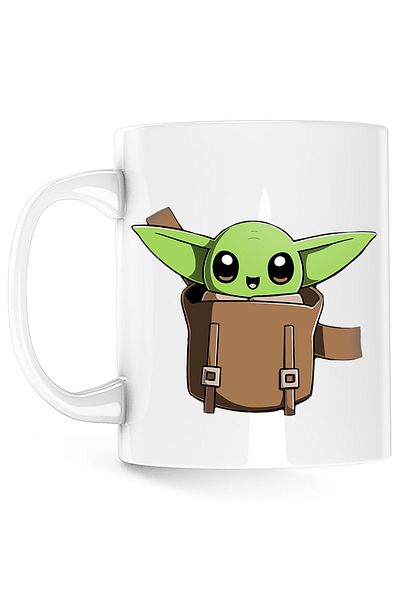OEM Cana Baby Yoda Cute Pocket, Mandalorian, alba, 330 ml