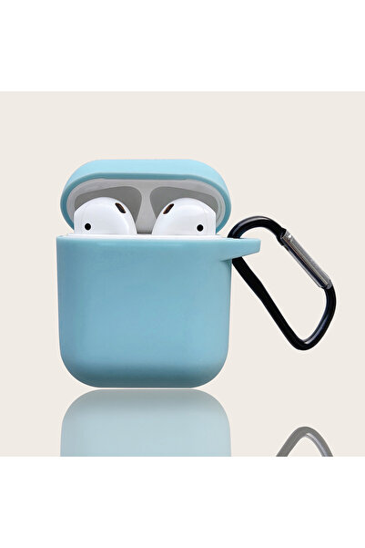 choice2 Airpods1 2 SKY BLUE Soft Silicone Case Earphones For Airpods Case Blu...