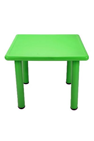 rexa Square Shaped Plastic Activity Table With Metal Legs Adjustable Height For Children