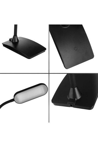OEM Black Desk Lamp with LED, Touch Function & USB