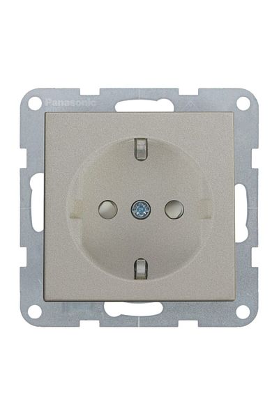 PANASONIC Schuko Socket with Child Protection and Quick Connect - Bronze