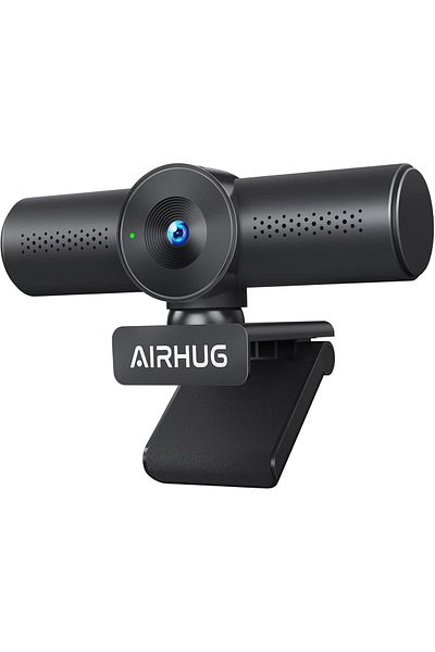 AIRHUG 11 Webcam with Noise Canceling Microphones, Privacy Cover, 2K Resolution