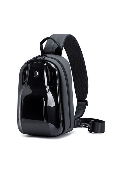 Arctic Hunter Glossy Hard Shell Sling Bag Water Resistant Anti-Theft Unisex Cross-Body Shoulder Bag Casual XB00551