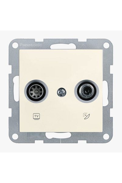PANASONIC Mechanism Satellite + TV Final Socket Karre Plus 55 Beige