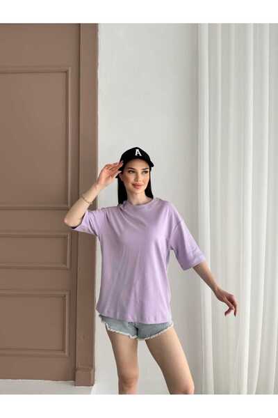NOTCHTR Unisex Women's Men's Plain Short Sleeve Oversize Crew Neck Cotton Lycra T-Shirt