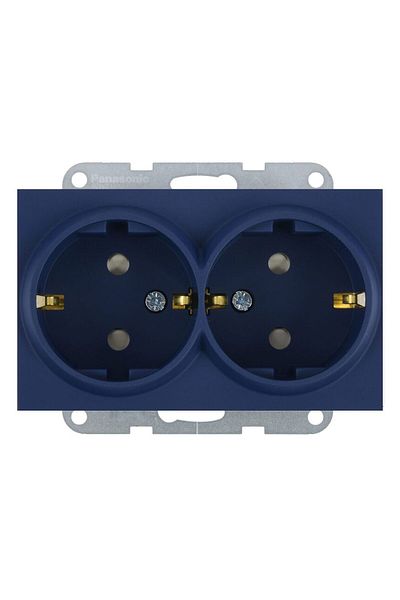 PANASONIC Mecanism priză Schuko dublă protecție copii Karre Plus 55 Ocean