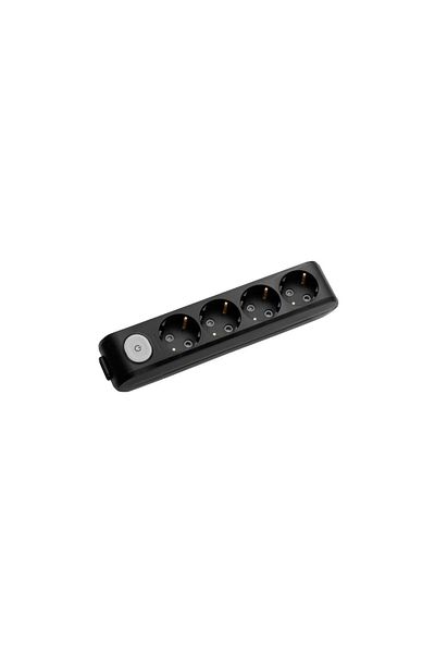 PANASONIC Power Extension Cord 4 Outlets with Switch Black Xtendia