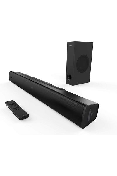 CREATIVE مكبر صوت Stage V2 2.1 قناة 160 واط مع مضخم صوت، وحوار واضح، وصوت محيطي بتقنية Sound Blast