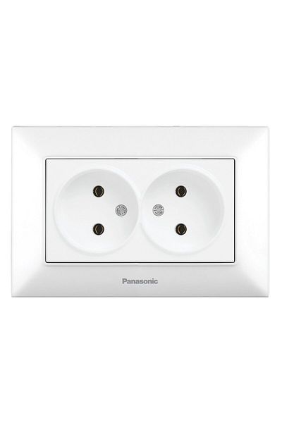 PANASONIC Arkedia Slim Double Socket 16A 250V White
