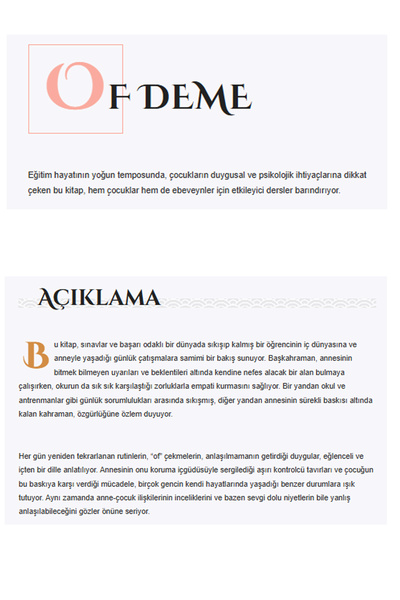 ATAKAR YAYINCILIK Don't say oh