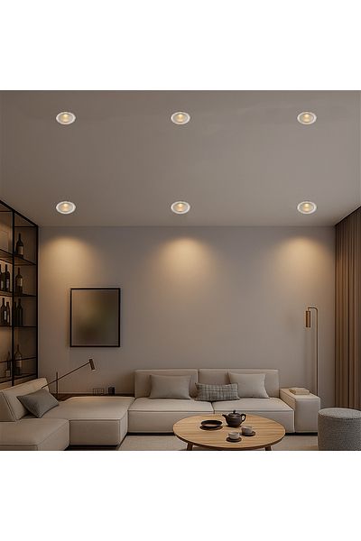 GUPA Downlight recessed 3000K 10W, spread angle 110°, cut area 100mm, CRI90+