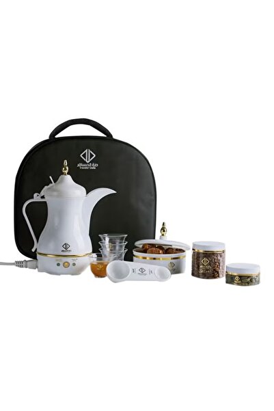 rexa دلة المسافر ماكينة قهوة سعودية، 400 مل، 1 لتر، JLR-170E، أبيض