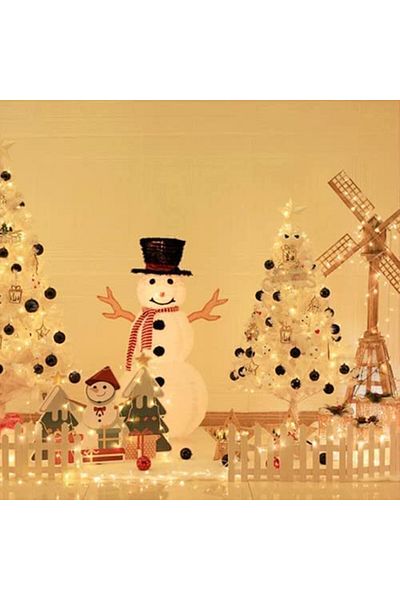 Oryidr Artificial Christmas tree with lights and ornaments Oryidr, multicolor, PVC, 60 cm