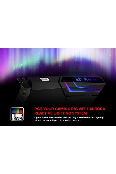 CREATIVE بطاقة صوت الألعاب Sound BlasterX AE-5 Plus PCIe وDAC (SB1740)