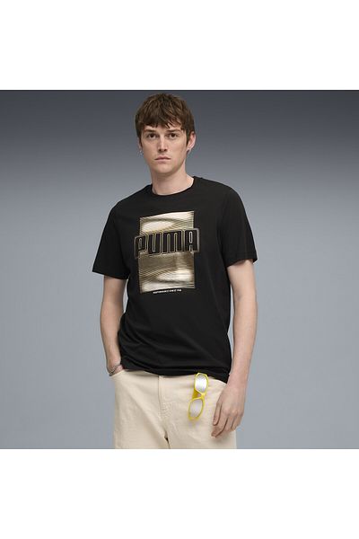 Puma Ανδρικό μπλουζάκι από αλουμινόχαρτο με γραφικά