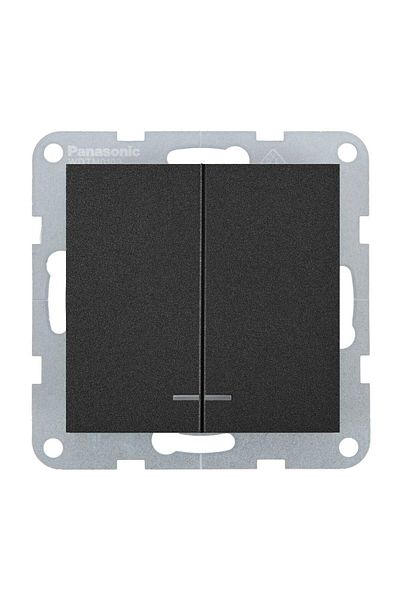 PANASONIC Mechanism Switch with LED Karre Plus 55 Black