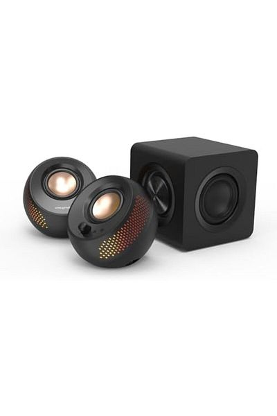 CREATIVE Pebble X Plus 2.1 USB-C Computer Speakers with Subwoofer and Customizable RGB Lighting