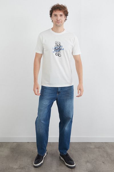 Fulla Moda Μπλουζάκι με κέντημα με κείμενο