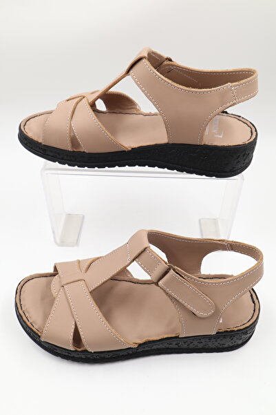 nazenintasarımlar Interior Exterior Genuine Leather Full Orthopedic Soft Comfortable Daily Sandals
