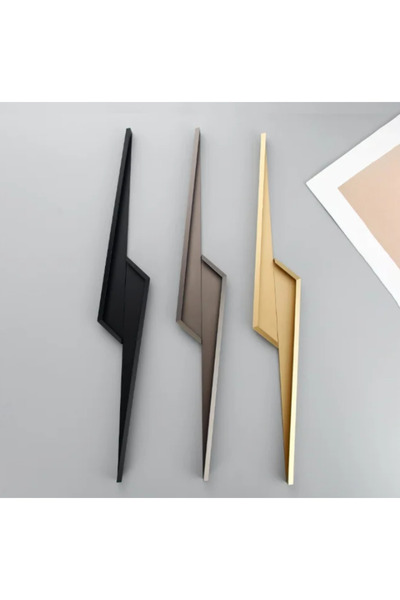 LUXXO Mâner de mobilier negru mat Abiate 300 mm (30 cm), aluminiu, cu șuruburi de montare