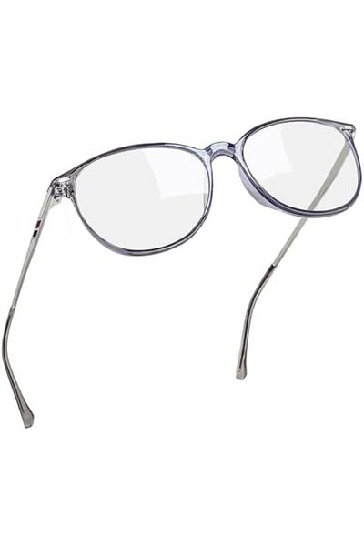 Joopin Blue Light Glasses for Men Women, Retro Round Frame Glasses Transparent Anti Blue Light Eyewe