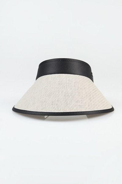 Fulla Moda G Letter Embroidered Visor Hat