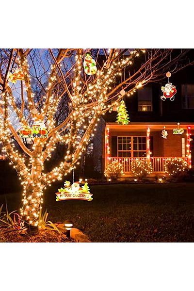 Chang Christmas decoration with window lights CHANG, LED, plastic, multicolor, 25 x 15 cm
