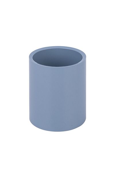 Deli Nusign Grey Pen Holder, Minimalist Design, Durable Plastic, Compact Desk Organizer