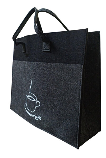 BASURRAH حقيبة توت أنيقة من اللباد ثنائي اللون - متعددة الألوان