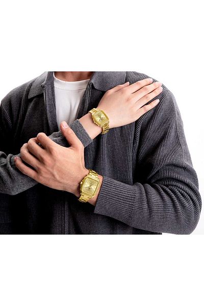 Naviforce Naviforce Men's and Women's Classic Stainless Steel Watch Set