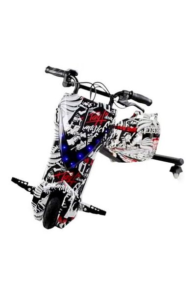 Cool Baby Drifting Electric Scooter With Bluetooth And Adjustable Bracket White 70x57x23cm