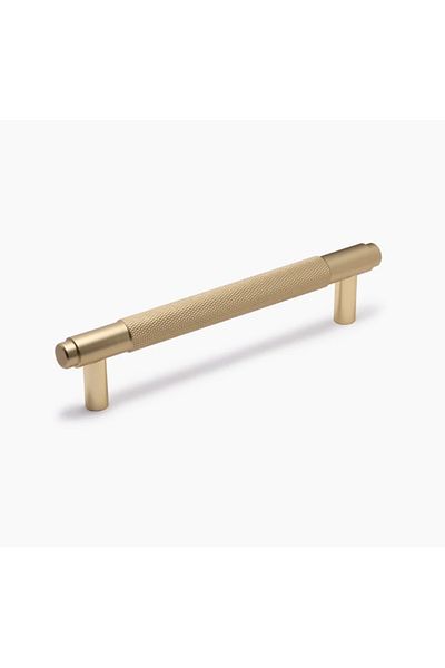 LUXXO Mâner de mobilier auriu mat, Nerom, 120 mm (12 cm), aluminiu, cu șuruburi de montare incluse