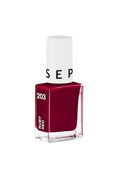 SEPHORA COLLECTION Nail Polish 203 Ruby Red – Deep Crimson Glossy Vegan Formula, Long-Lasting | 5ML