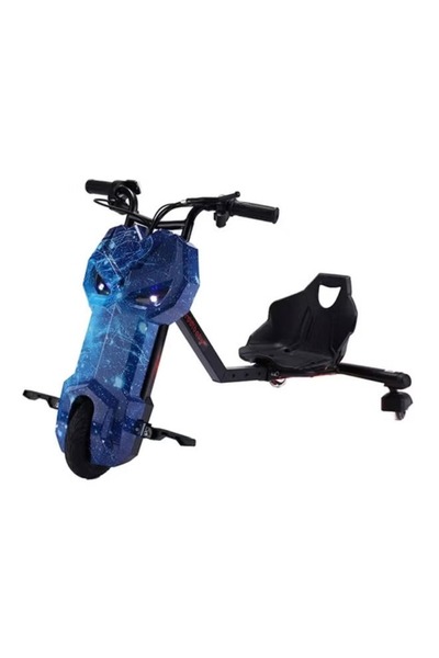 CoolBaby سكوتر دريفت كهربائي ثلاثي العجلات أزرق 53x70x21 سم