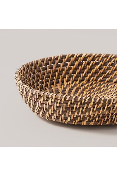 LA MESA Rattan Round Bowls Set Of 3, 31*6Cm