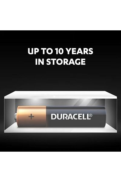 Duracell 8-Piece AA Lithium Battery Black/Gold
