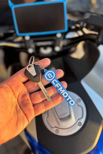 Banxtre Blue-White Color Keychain for Cfmoto Group