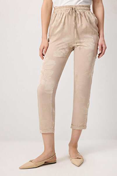 Touché Privé BELİ LASTİKLİ JAKARLI PANTOLON