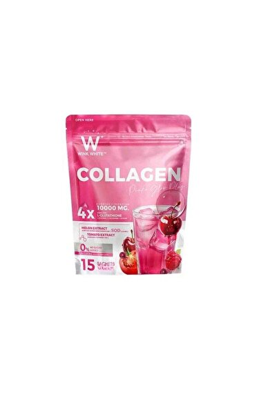 Wink White Pink Glow Collagen – L-Glutathione + 10,000mg Collagen Powder for Radiant Skin, Melon &