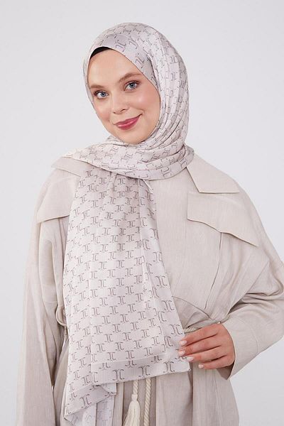 Levidor Cream Double Color Brand Shawl