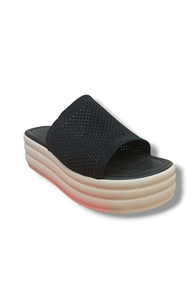 Efsun 3009-25 Трикотажні анатомічні тапочки на підборах для жінок