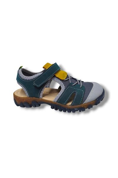 Cakgo Arzen Bebe 351-25 Anatomical Velcro Boys Sandals Green Gray 31-36