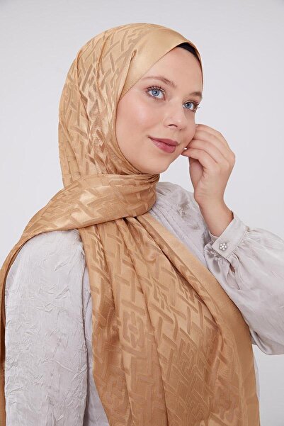 Levidor Emerald Geometric Pattern Deluxe Devore Shawl