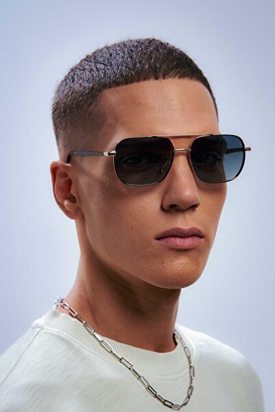 Bilge Karga Lis Silver Navy Men's Sunglasses