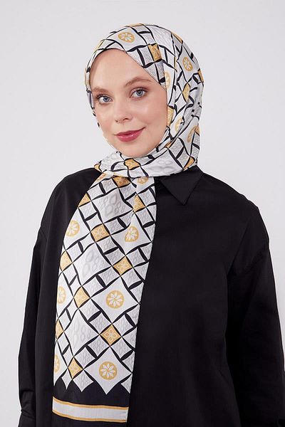 Levidor Black-Gold Drop Pattern Brand Shawl